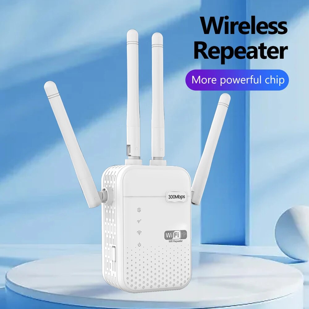 Smart Home Router - 300Mbps ワイヤレス WiFi リピーター 2.4G 信号ルーター