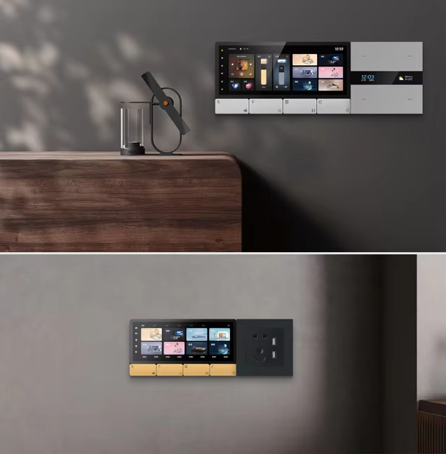Smart Home Wifi - F5 Tuya UKタッチスクリーン音楽プレーヤーホストスマートホームウォールアンプセントラルコントロールパネルIPSディスプレイAndroidシステムWiFi
