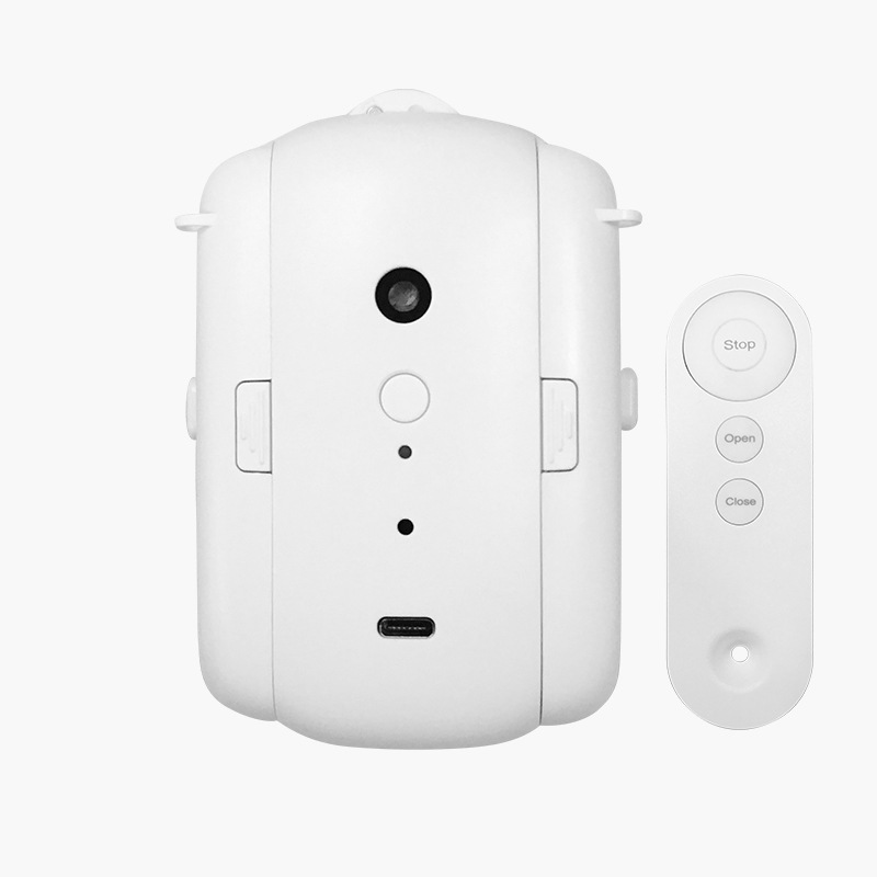 Smart Curtain Robot - WiFiスマートホームインテリジェント電動カーテンロボット、Android操作リモコン、OLED、ガレージ用無料設置