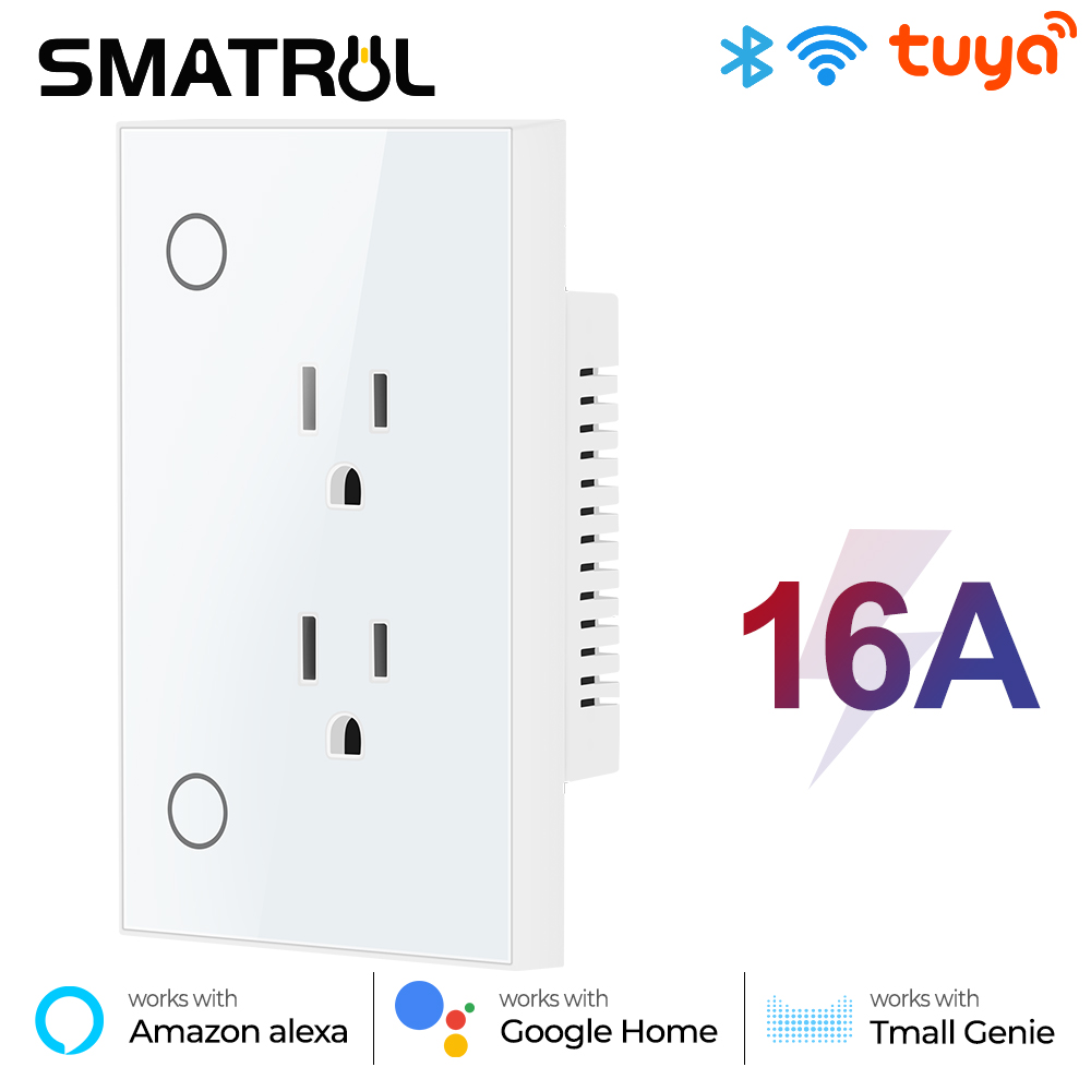 Smart Outdoor Plug - スマートライフの壁コンセント,16A,wifiプラグ,プラグ,Google Home,alexa,tmall,genie