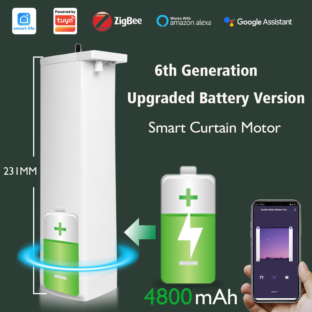 Smart Curtain Robot - Tuya バッテリー電動カーテンモーター有線無料 ZigBee 自動電動カーテンタイミング Smartlife アプリリモコン