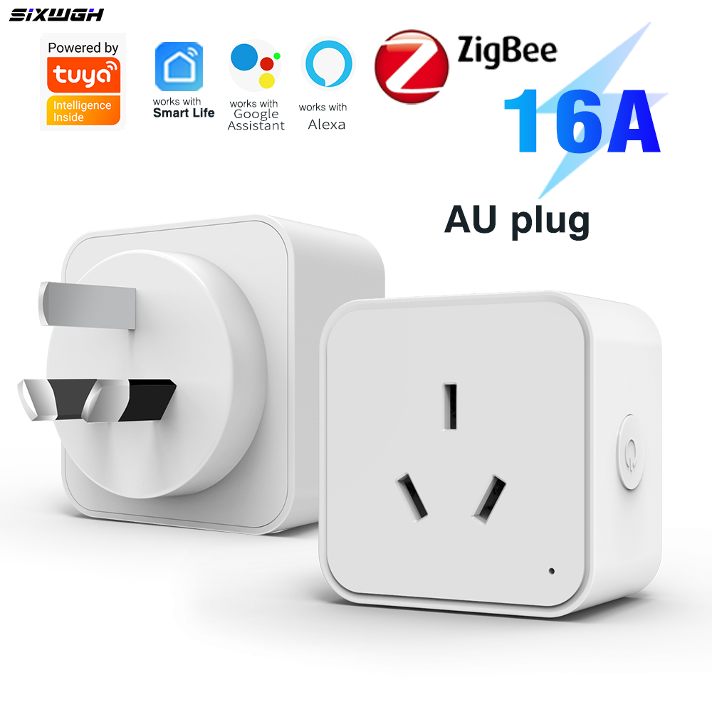 Smart Outdoor Plug - Tuya Zigbee3.0 AU規格スマートプラグタイマーソケット、エネルギー監視機能付き、Smart Lifeアプリ対応、AlexaとGoogleに対応