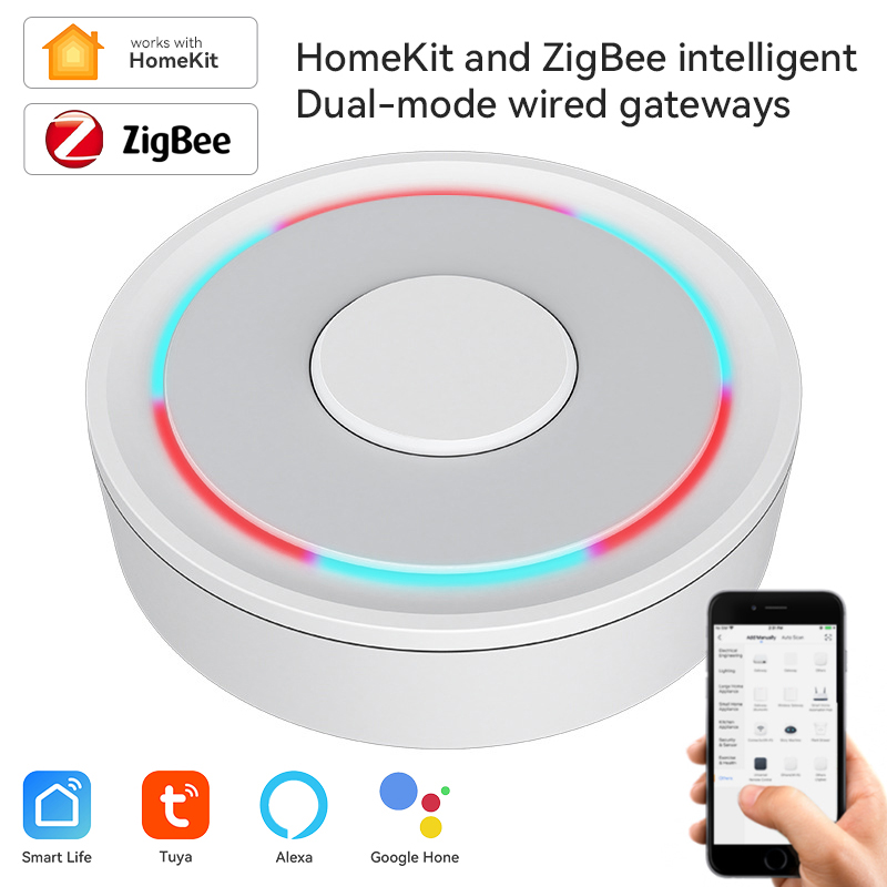 Smart Home Bridge - Tuya ZigBee スマート ゲートウェイ ホームキット 有線ワイヤレス