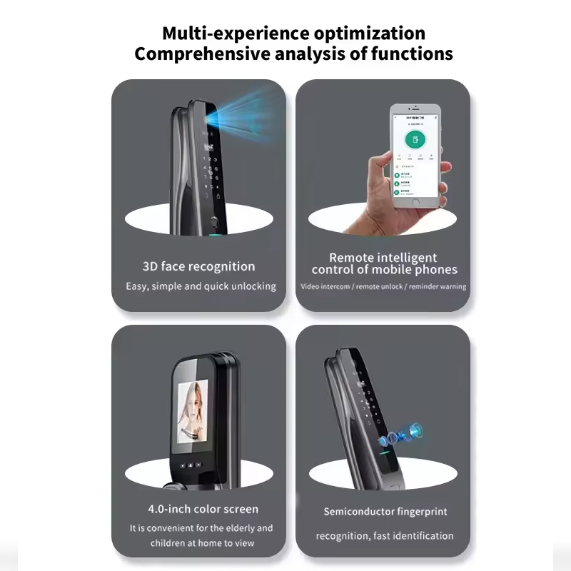 HX5スマートドアロック 3D顔認証 WiFiデジタル電子錠 - Smart Home Door Lock のレビューと価格