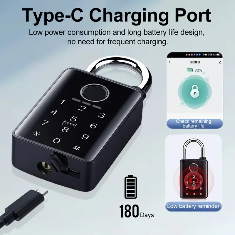 Tuya スマートドアロック指紋南京錠パスワードアプリカード - Smart Home Door Lock のレビューと価格