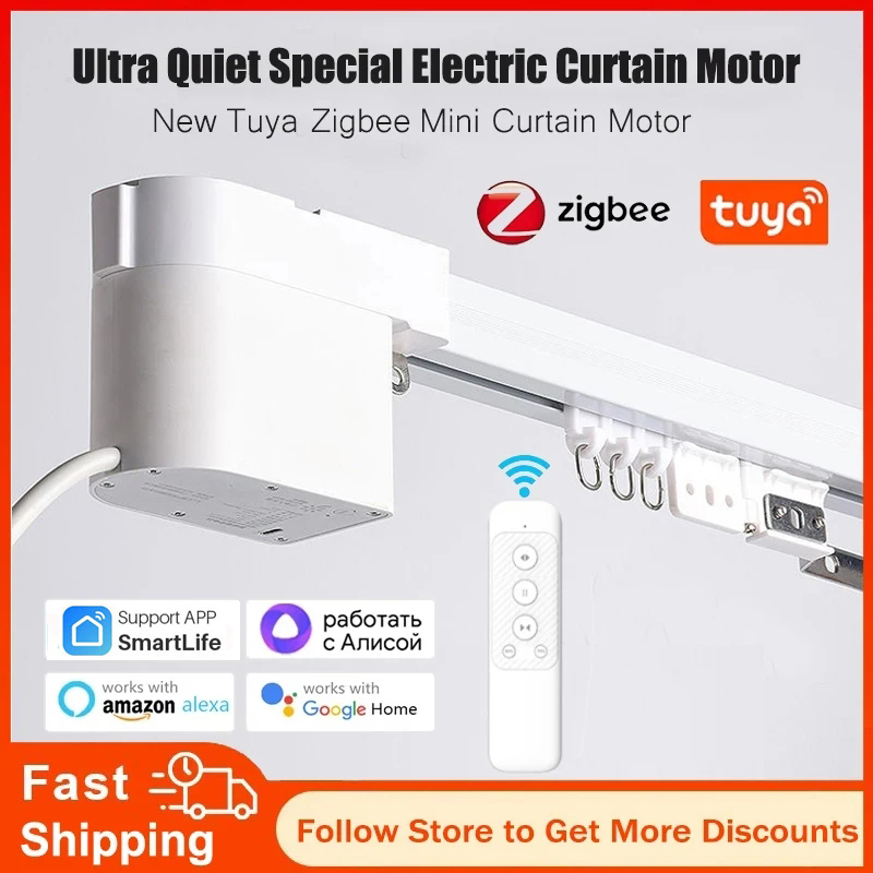 Tuya Zigbee ミニスマートカーテンモーター 電動カ - Smart Curtain Robot のレビューと価格