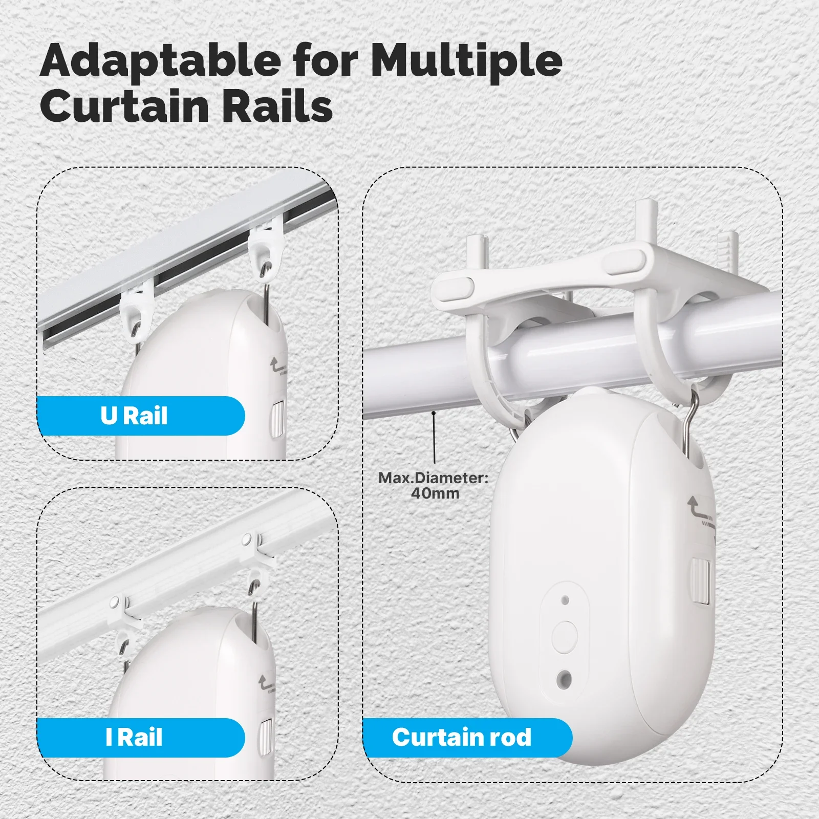 Moes-インテリジェント電動カーテンロボット,自動開閉装置 - Smart Curtain Robot のレビューと価格