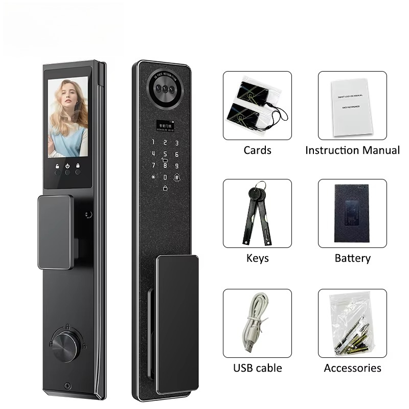 Tuya WiFi スマートドアロック、家庭用生体認証指紋ロ - Smart Home Door Lock のレビューと価格