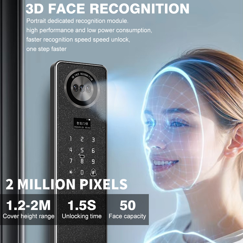 Tuya WiFi スマートドアロック、家庭用生体認証指紋ロ - Smart Home Door Lock のレビューと価格