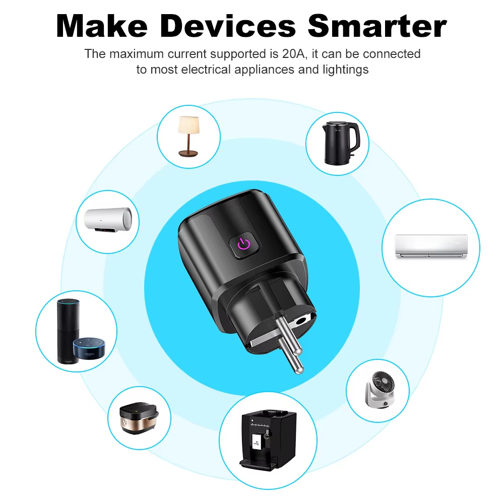 スマートプラグ スマートソケット EU 20A WiFi 音 - Smart Outdoor Plug のレビューと価格