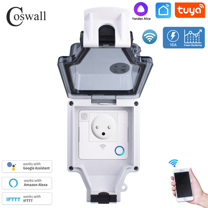Coswall Tuya Wifi IP66 防水イスラエル - Smart Outdoor Plug のレビューと価格