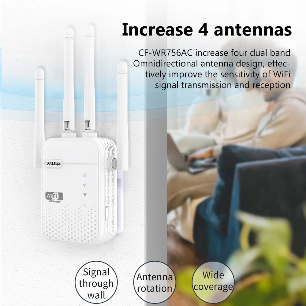 300Mbps ワイヤレス WiFi リピーター 2.4G  - Smart Home Router のレビューと価格