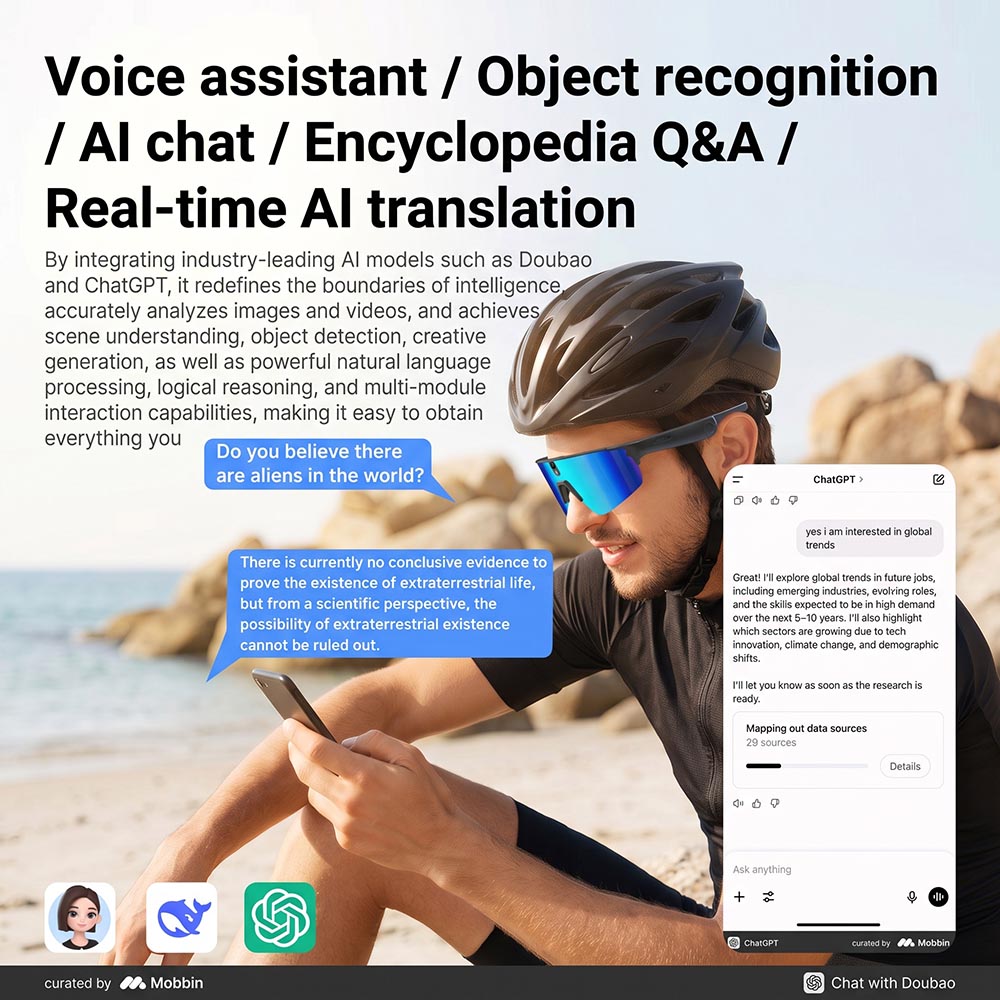 AIスマートグラス HD手ブレ補正カメラ リアルタイム翻訳  - Smart Home Ai のレビューと価格