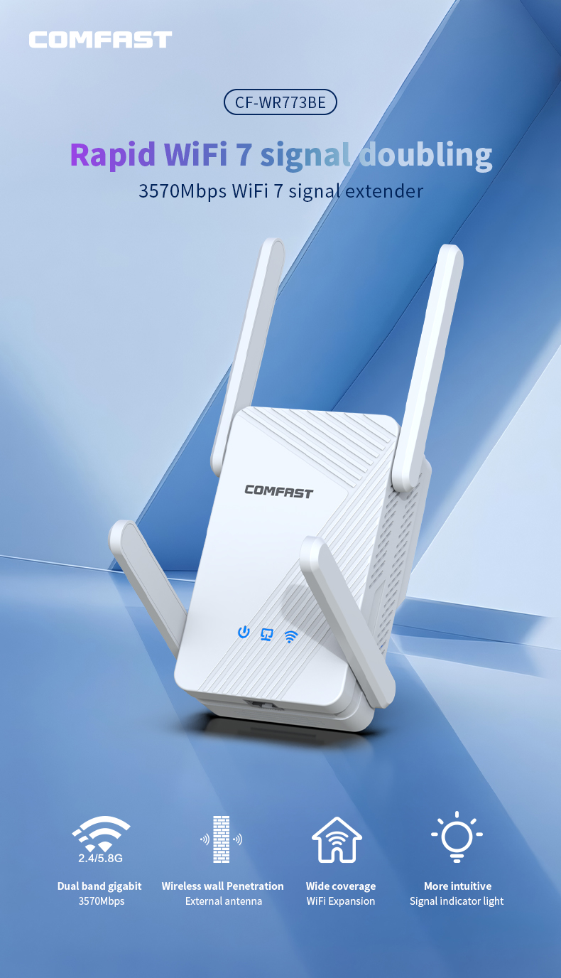 Comfast 3570Mbps WiFiリピーター 無線L - Smart Home Router のレビューと価格