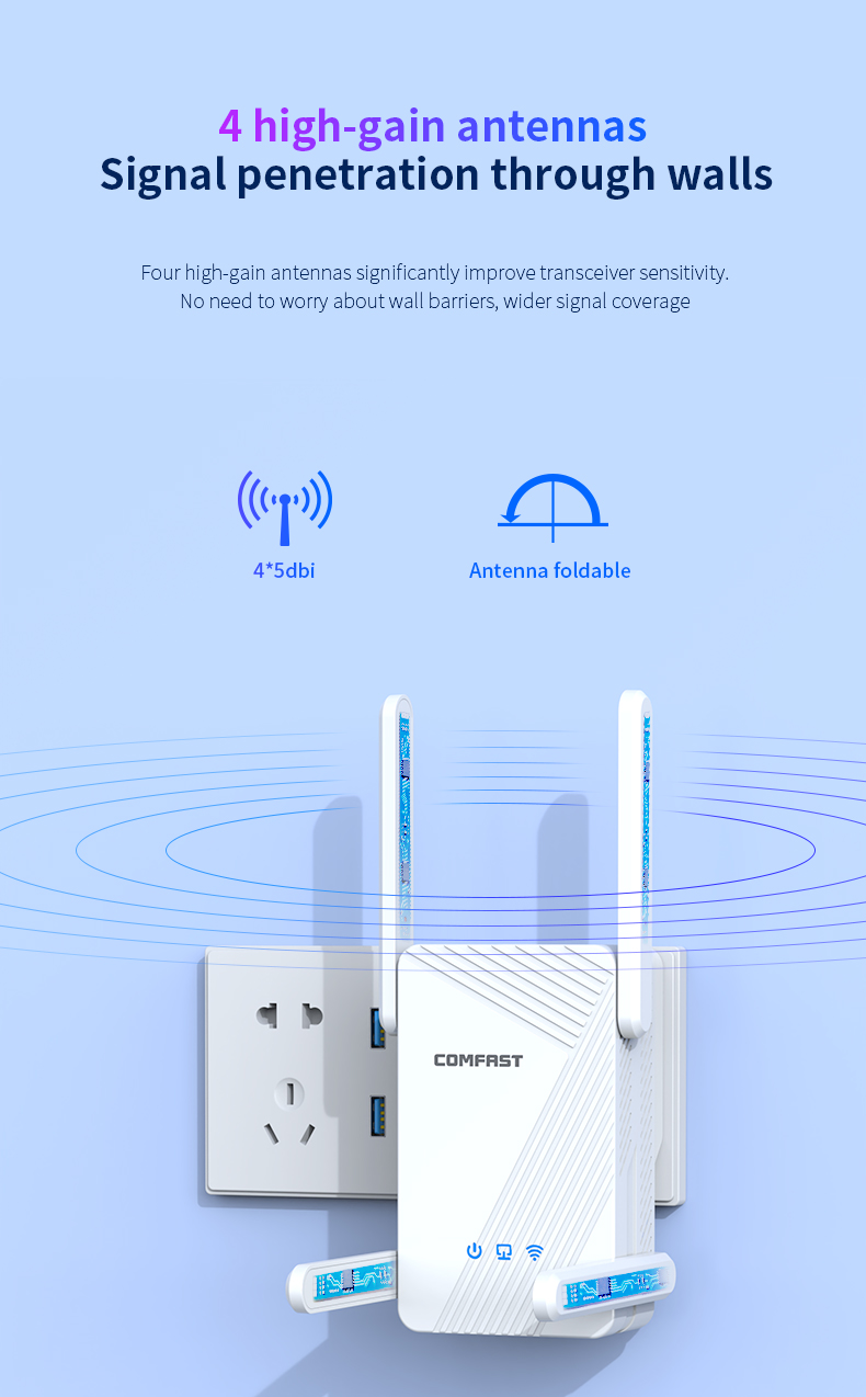 Comfast 3570Mbps WiFiリピーター 無線L - Smart Home Router のレビューと価格