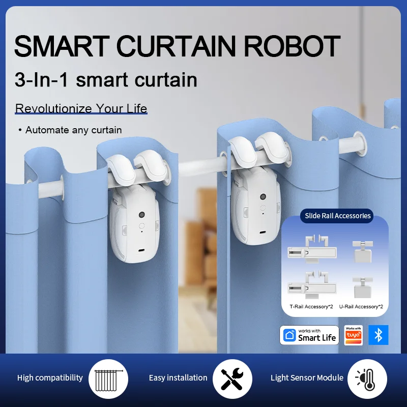 スマートBluetoothカーテンロボット短距離直接接続電動 - Smart Curtain Robot のレビューと価格