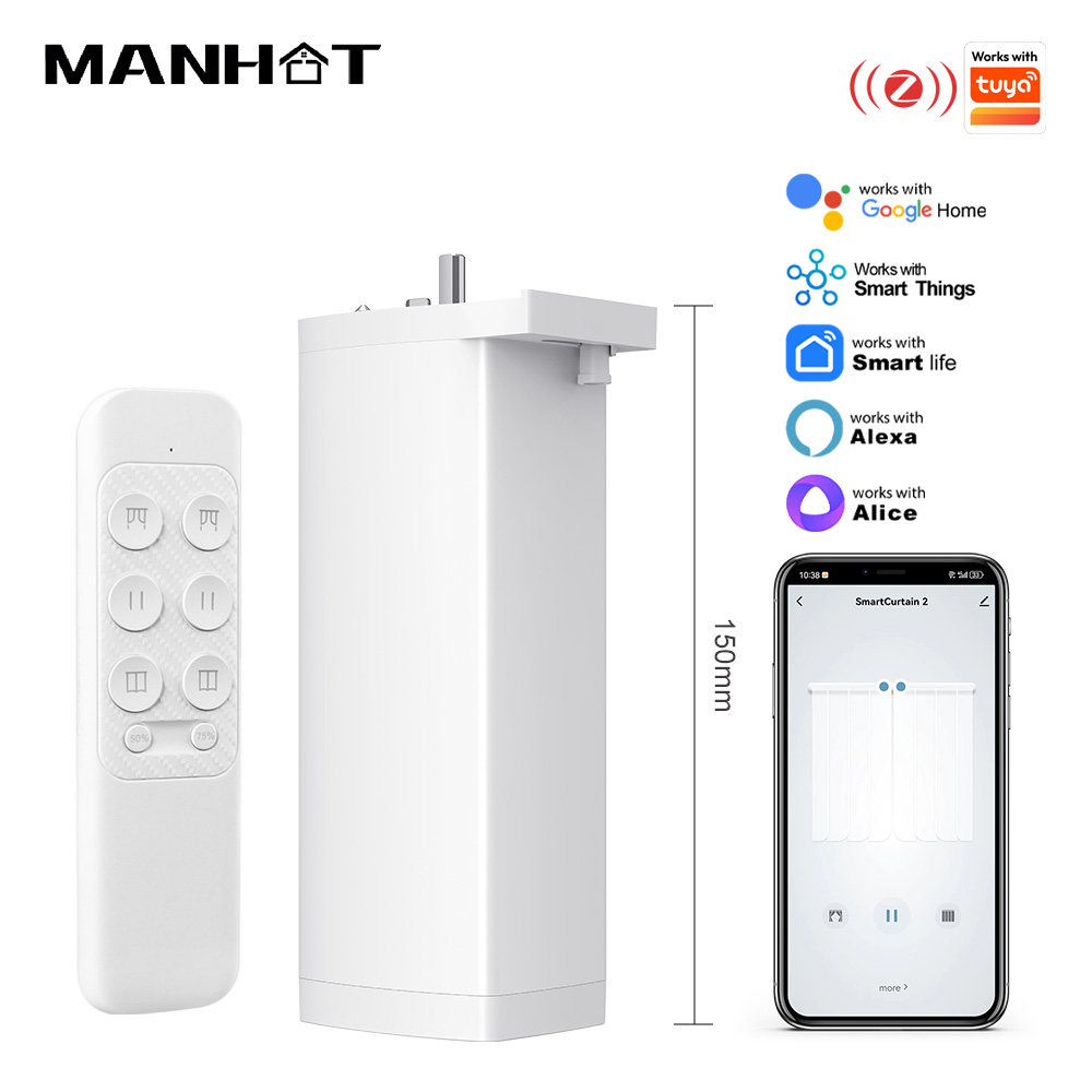 Tuya 155MM 4rdスマートZigbee/WiFi電 - Smart Curtain Robot のレビューと価格