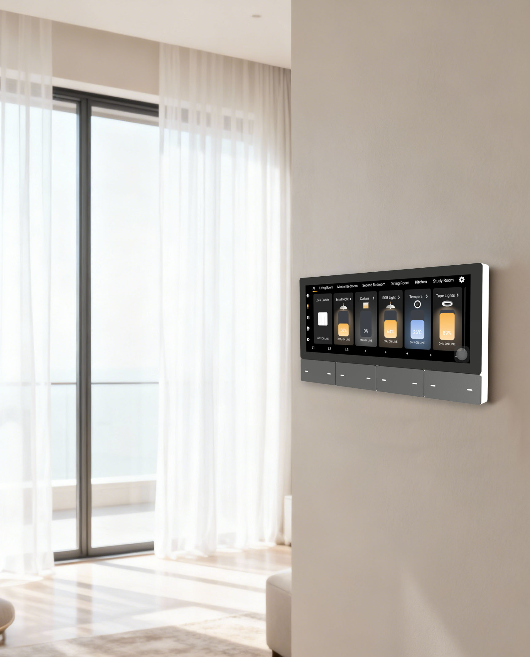 F5 Tuya UKタッチスクリーン音楽プレーヤーホストスマ - Smart Home Wifi のレビューと価格