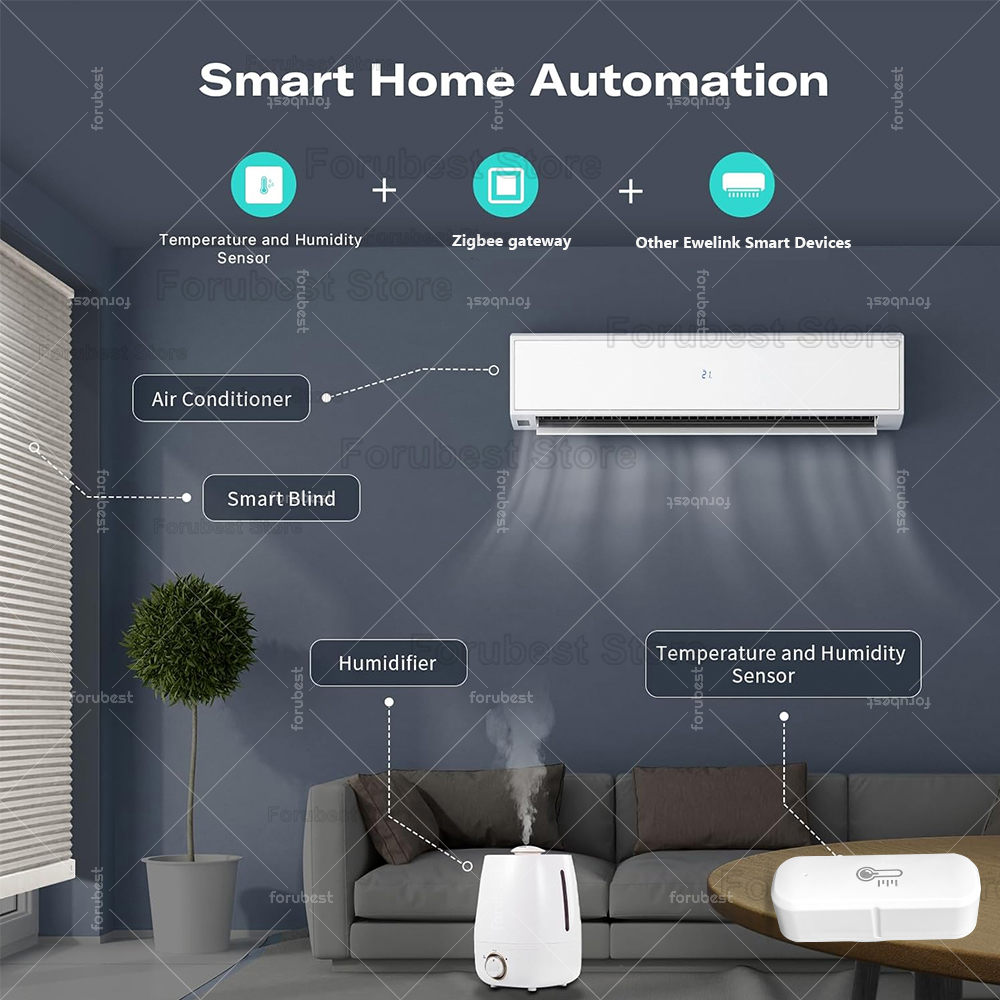 ZigBee 温度と湿度センサー スマートホーム湿度計 温度 - Smart Home Bridge のレビューと価格