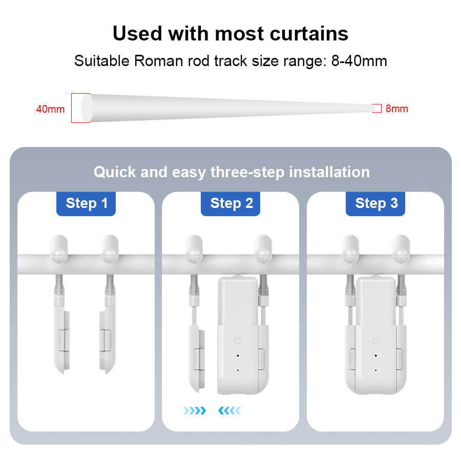 スマート家庭用カーテンオープナー電子 3in1Track カ - Smart Curtain Robot のレビューと価格