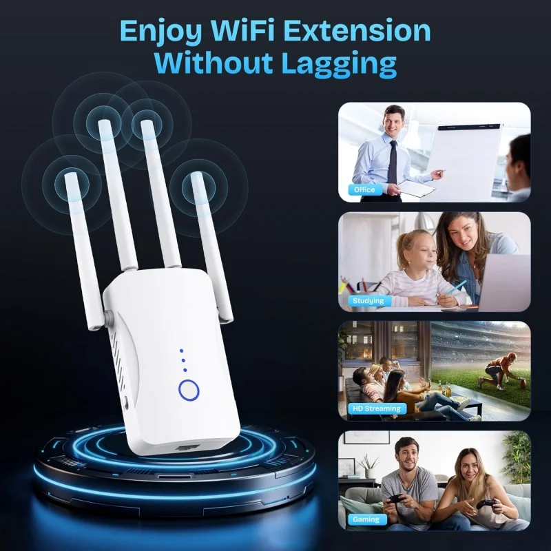 1200Mbps デュアルバンド WiFi リピーター ワイ - Smart Home Router のレビューと価格