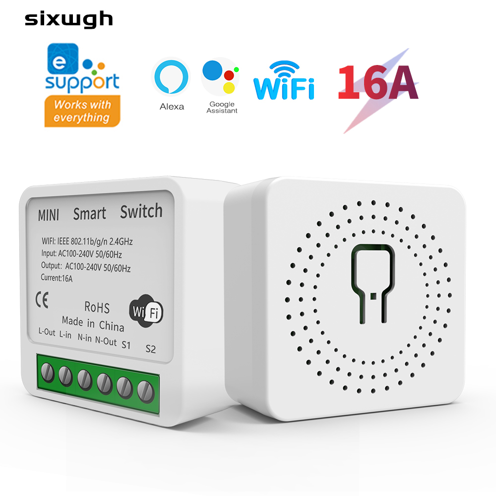 Ewelink WiFiスマートスイッチミニ16Aリレー、ス - Smart Home Bridge のレビューと価格