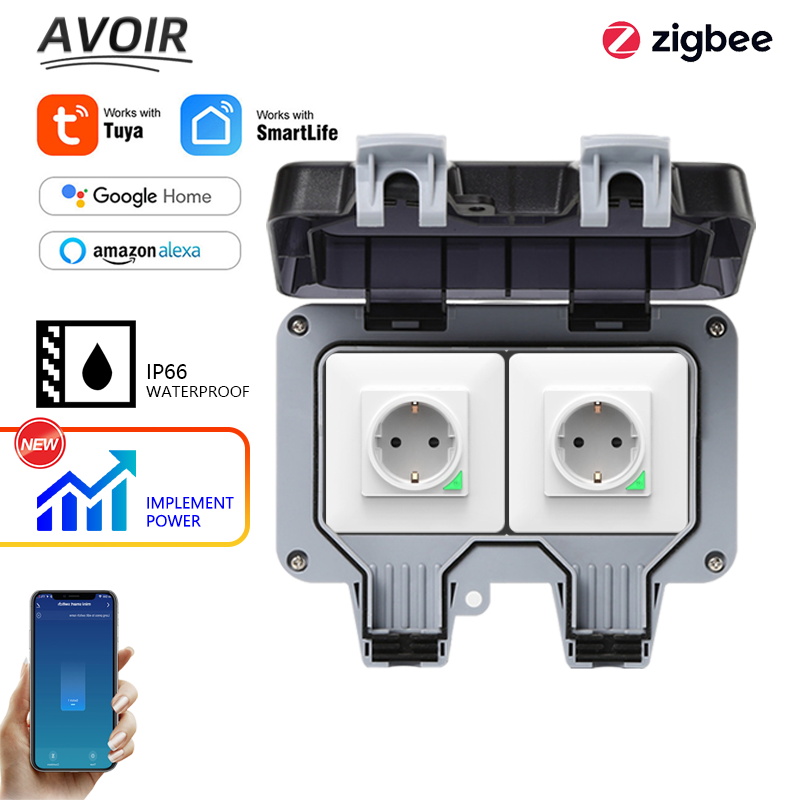 Avoir Tuya Zigbee 電気ソケット IP66  - Smart Outdoor Plug のレビューと価格