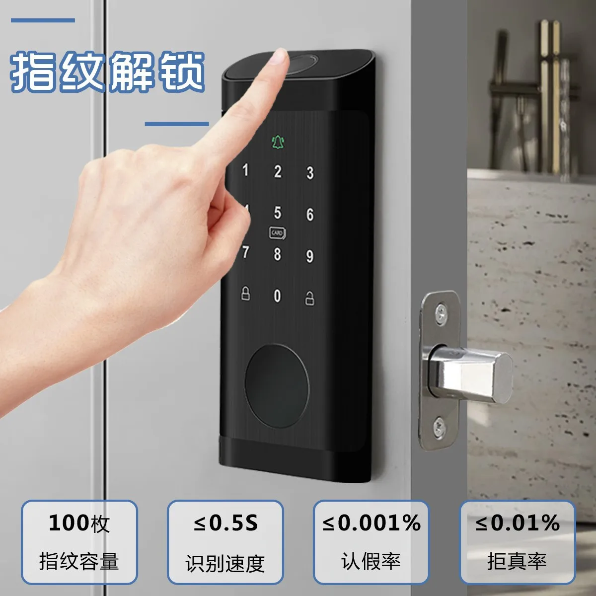指紋ロック防水 Tuya Wifi リモコン Bluetoo - Smart Home Door Lock のレビューと価格