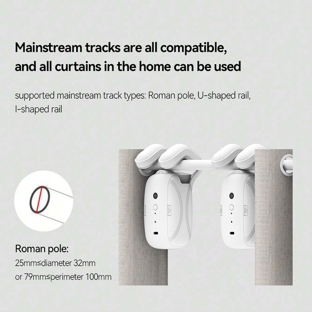 自動スマートカーテンオープナー,Zigbeeローマロッドレー - Smart Curtain Robot のレビューと価格
