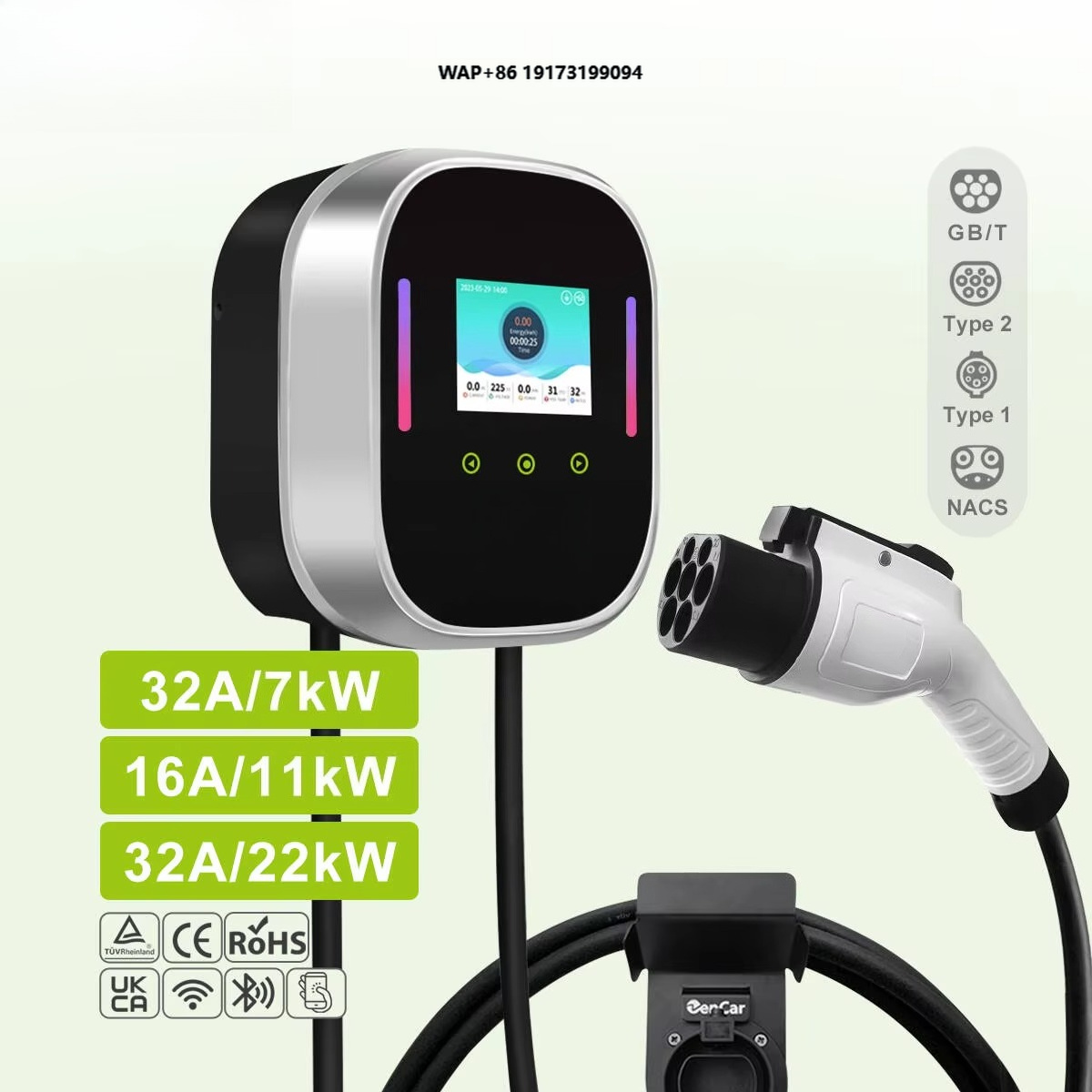 スマートEV充電器ウォールボックス 22kW 11kW 7k - Smart Home Wifi のレビューと価格