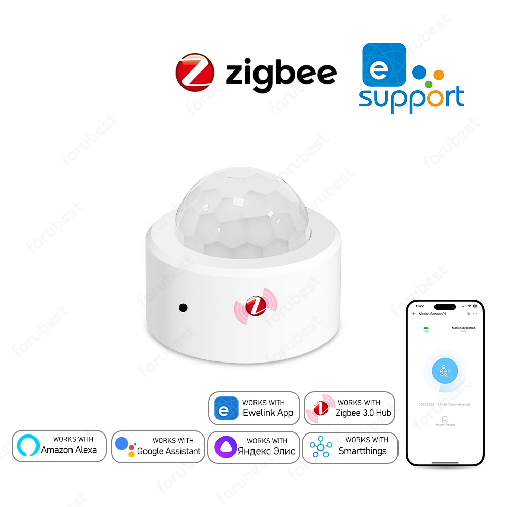 Zigbee 3.0 人感センサー PIR 赤外線検出器 ス - Smart Home Bridge のレビューと価格